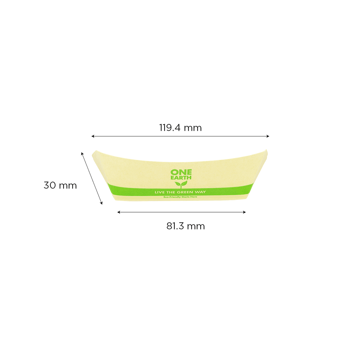 Karat Earth 0.5 lb Bamboo Natural Food Tray , Generic Print - 1,000 pcs