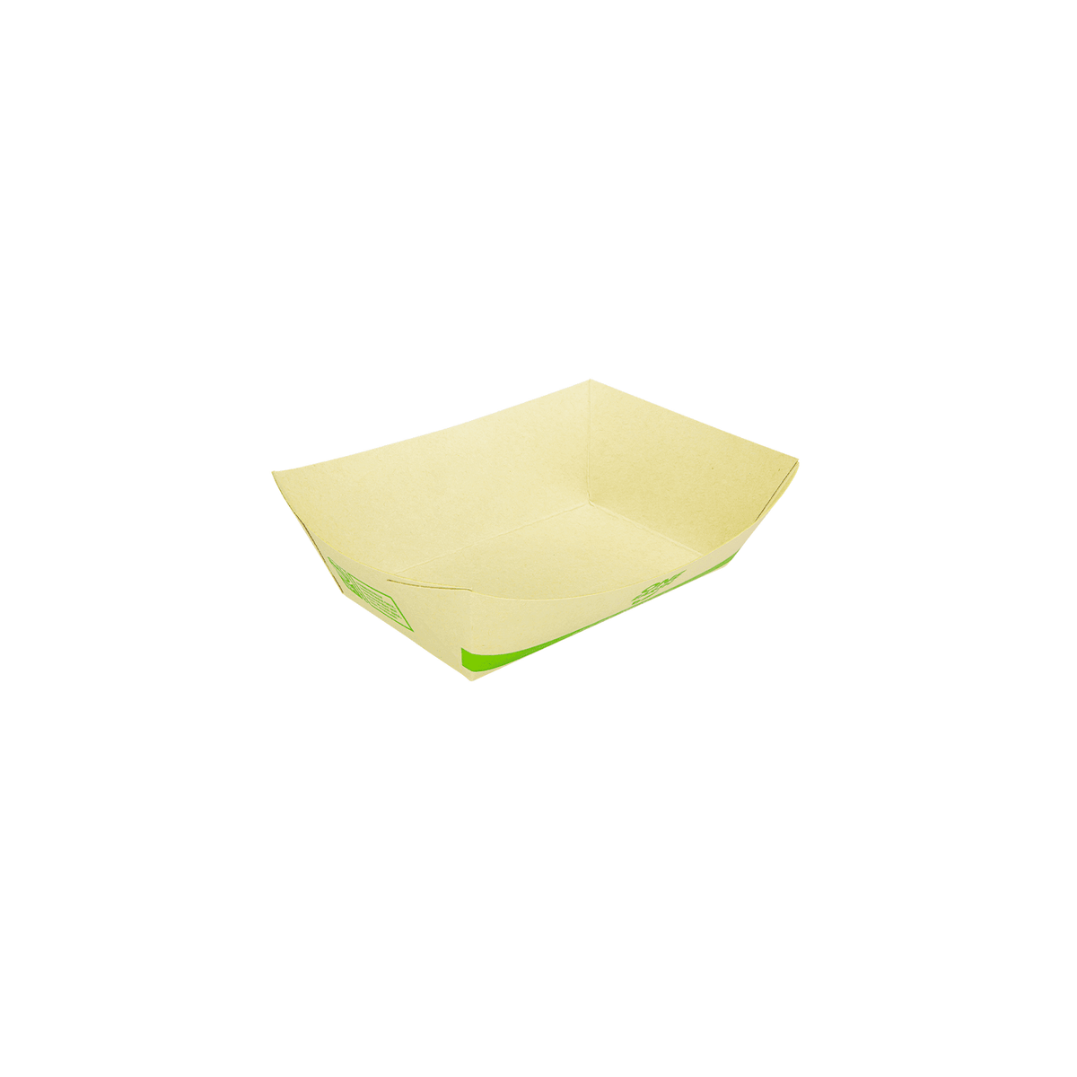 Karat Earth 0.5 lb Bamboo Natural Food Tray , Generic Print - 1,000 pcs