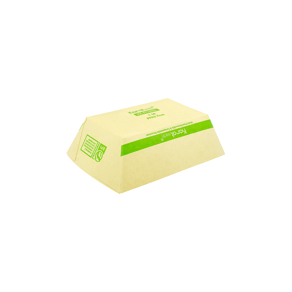 Karat Earth 1.0 lb Bamboo Natural Food Tray, Generic Print - 1,000 pcs