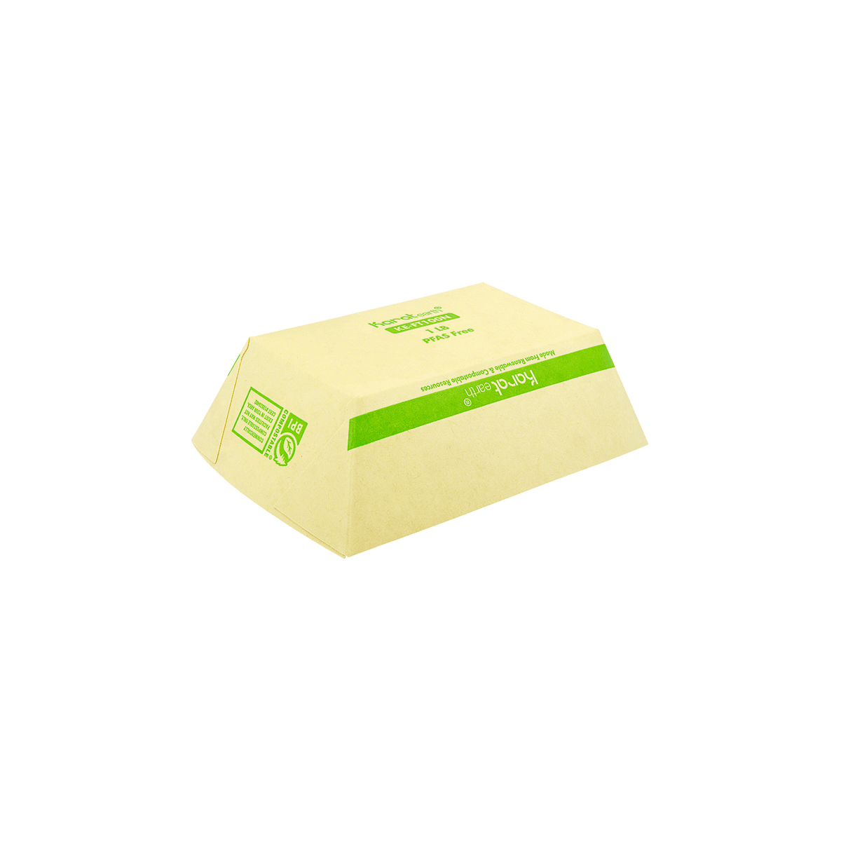 Karat Earth 1.0 lb Bamboo Natural Food Tray, Generic Print - 1,000 pcs