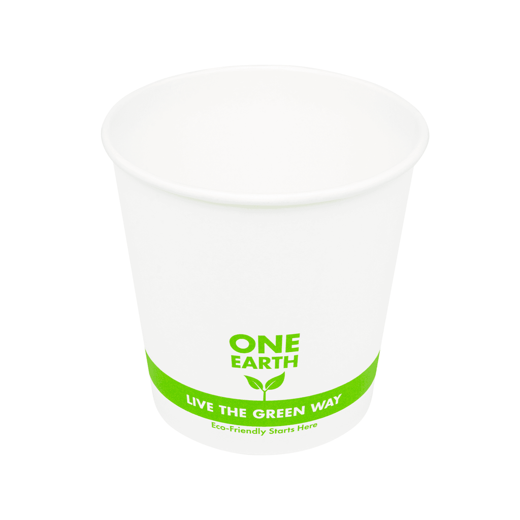 Karat Earth 24oz Eco-Friendly Gourmet Paper Food Container (114.6mm), Generic Print - 500 pcs