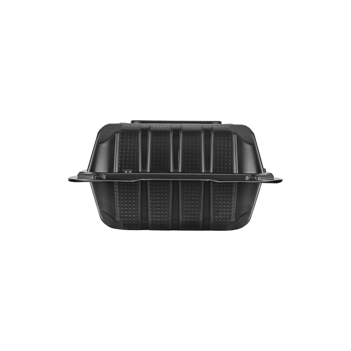 Karat Earth 6" x 6" Mineral Filled PP Hinged Container, Black - 400 pcs