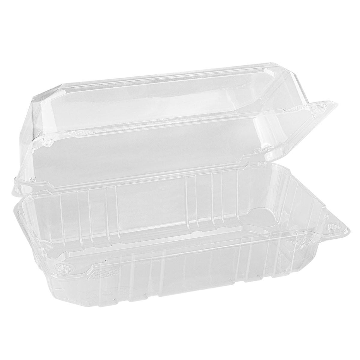 Karat Earth 9''x5'' PLA Hinged Container - 250 pcs