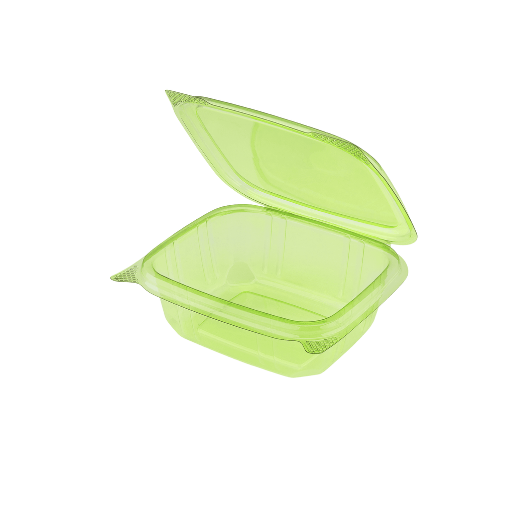 Karat Earth 12oz PLA Hinged Deli Container, Green - 200 pcs