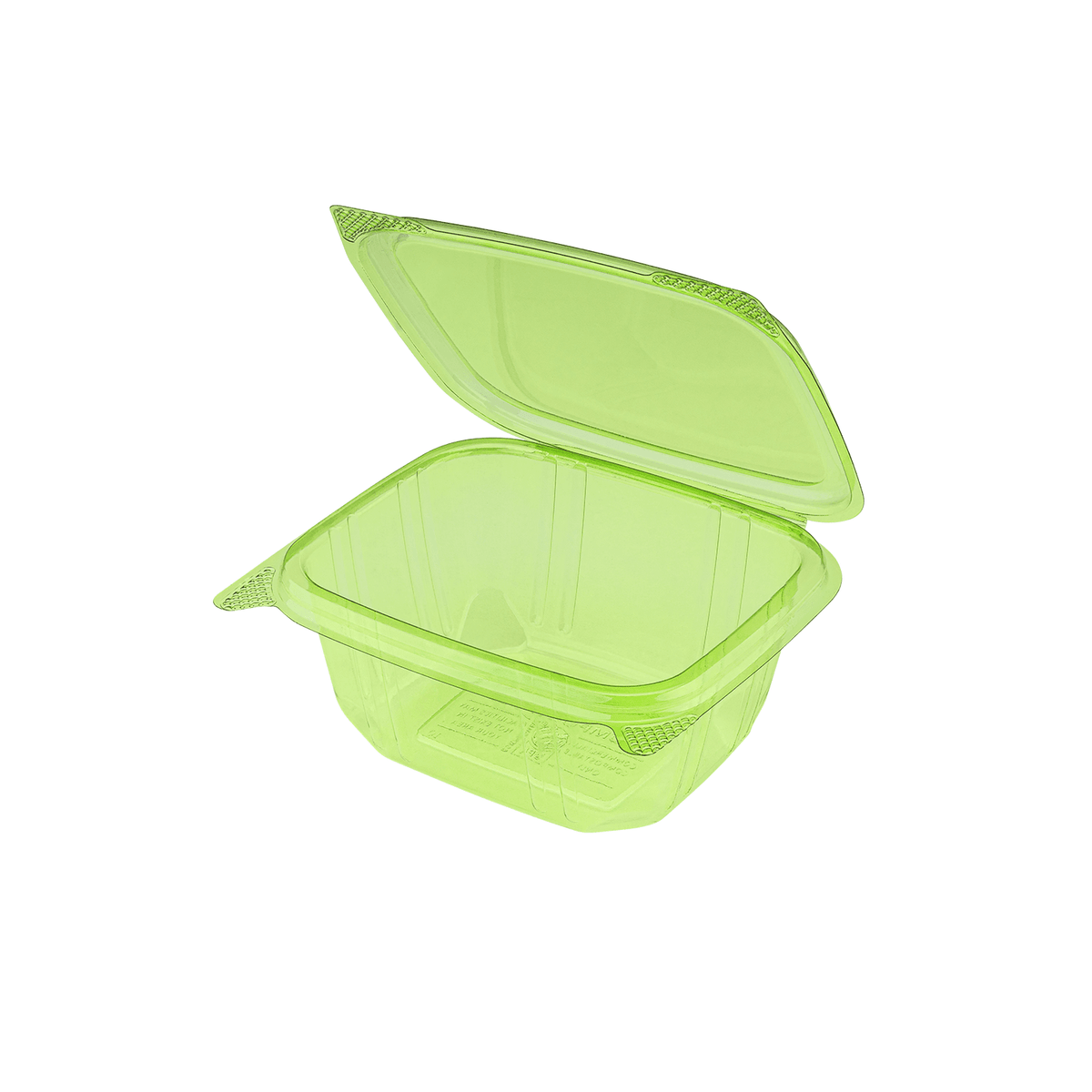 Karat Earth 16oz PLA Hinged Deli Container, Green - 200 pcs