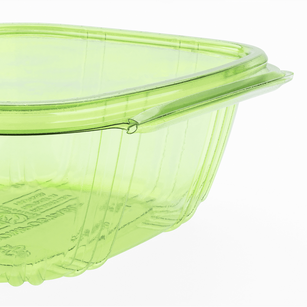Karat Earth 32oz PLA Hinged Deli Container, Green - 200 pcs