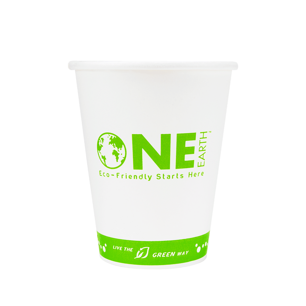 Karat Earth 8oz Eco-Friendly Paper Hot Cups (80mm) - Generic Print - 1,000 pcs