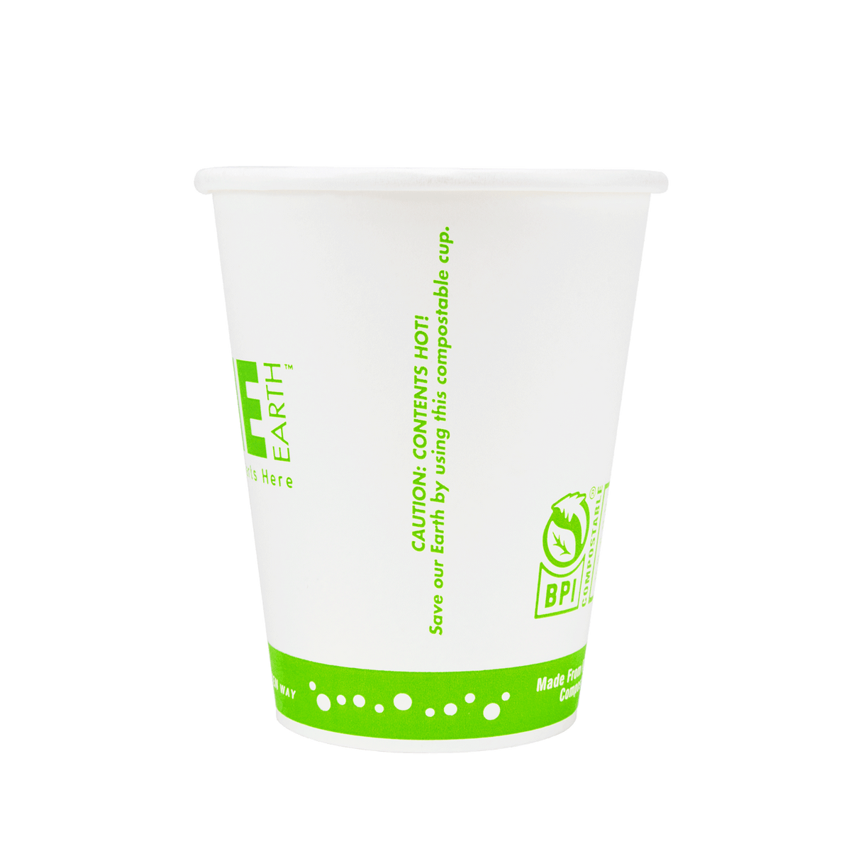 Karat Earth 8oz Eco-Friendly Paper Hot Cups (80mm) - Generic Print - 1,000 pcs