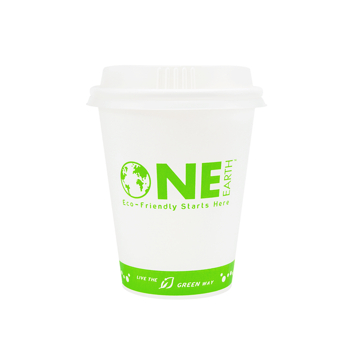 Karat Earth 8oz Eco-Friendly Paper Hot Cups (80mm) - Generic Print - 1,000 pcs