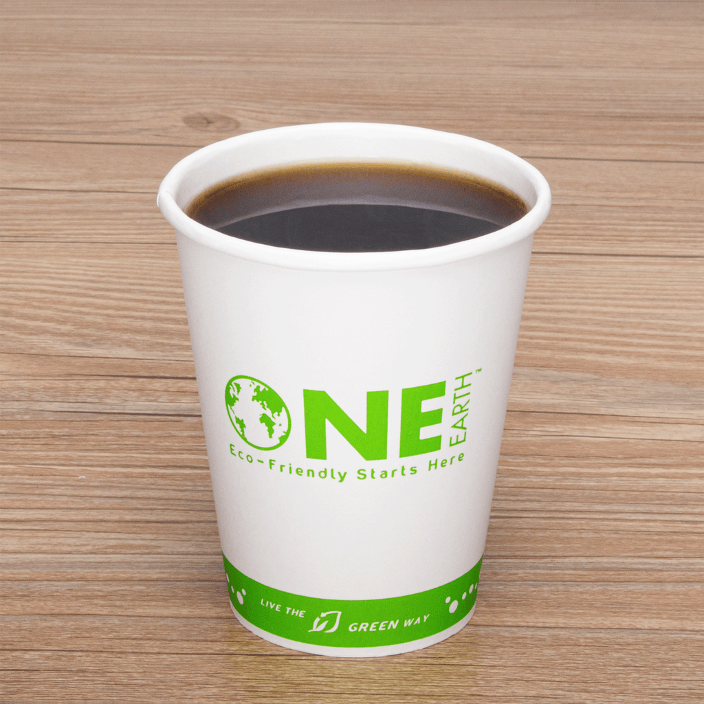 Karat Earth 8oz Eco-Friendly Paper Hot Cups (80mm) - Generic Print - 1,000 pcs