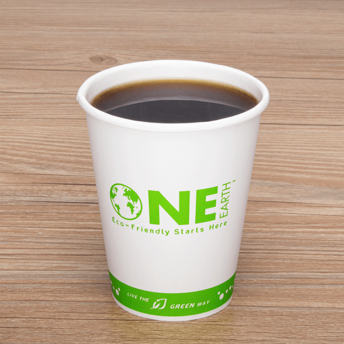Karat Earth 8oz Eco-Friendly Paper Hot Cups (80mm) - Generic Print - 1,000 pcs