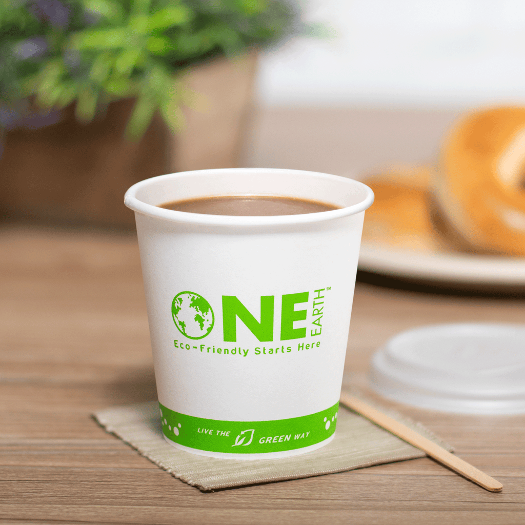 Karat Earth 10oz Eco-Friendly Paper Hot Cups (90mm), Generic Print - 1,000 pcs