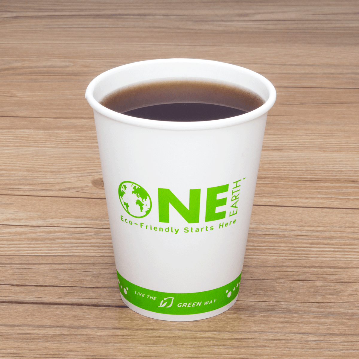 Karat Earth 12oz Eco-Friendly Paper Hot Cups (90mm), Generic Print - 1,000 pcs