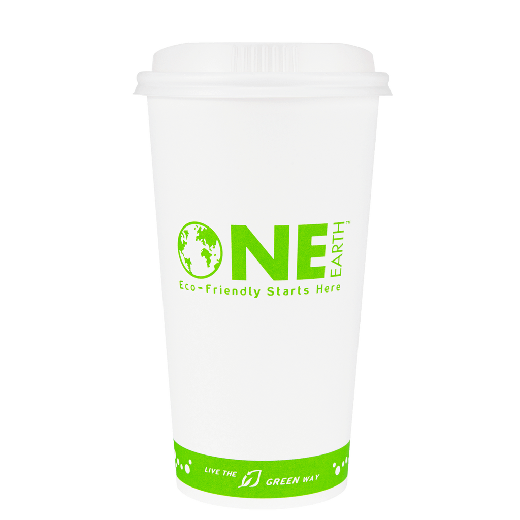 Karat Earth 20oz Eco-Friendly Paper Hot Cups (90mm), Generic Print - 600 pcs
