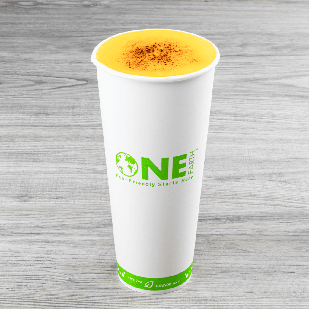 Karat Earth 24oz Eco-Friendly Paper Hot Cups (90mm), One Cup, One Earth Print - 500 pcs