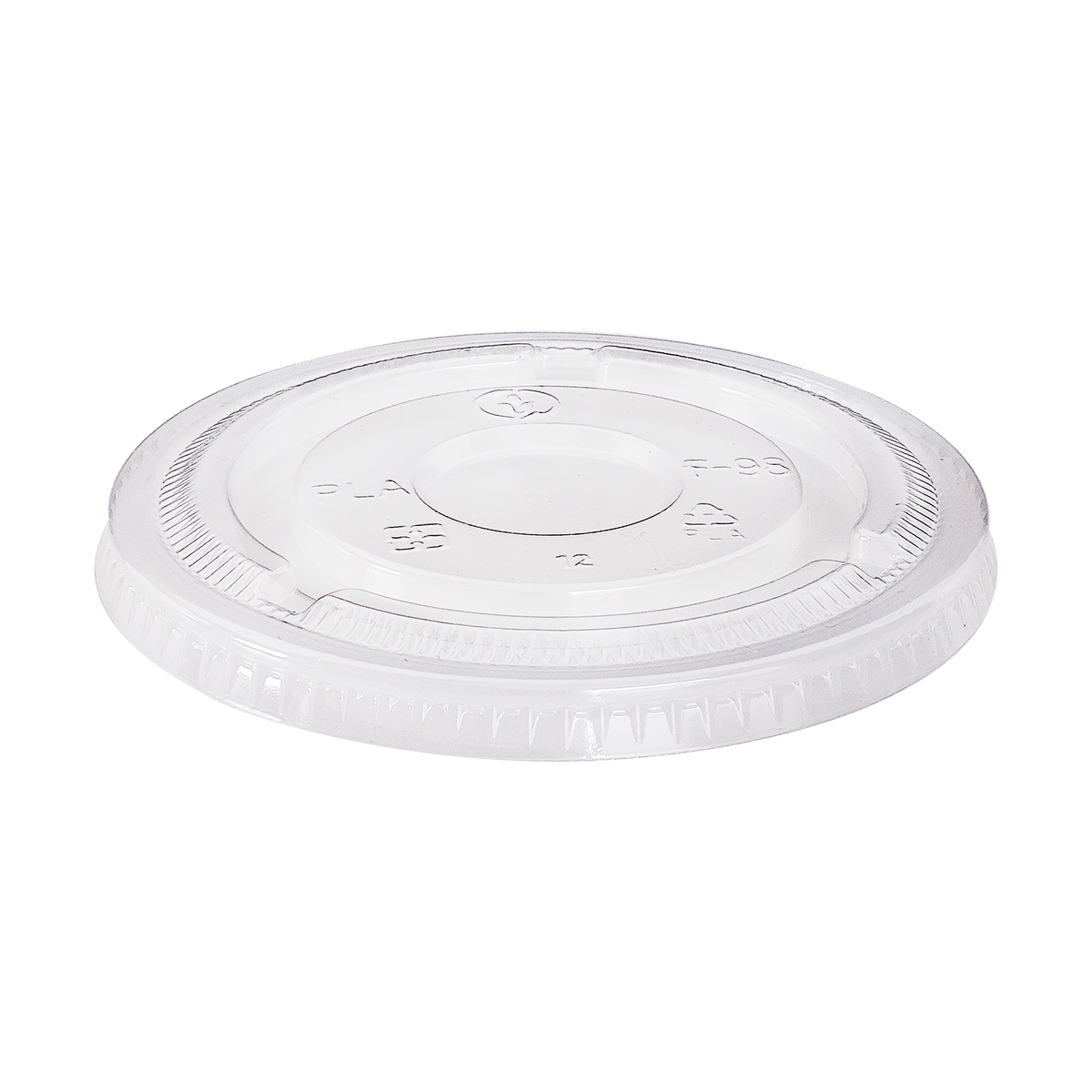 Karat Earth 12-24oz PLA Flat Lid No Hole (98mm) - 1,000 pcs