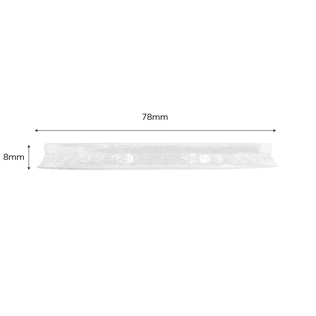 Karat Earth 78mm PLA Flat Lid for 10oz PLA Cup - 1,000 pcs
