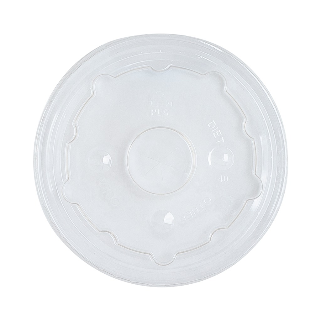 Karat Earth PLA Flat Lid for 44oz Paper Cold Cup (115mm) - 480 pcs