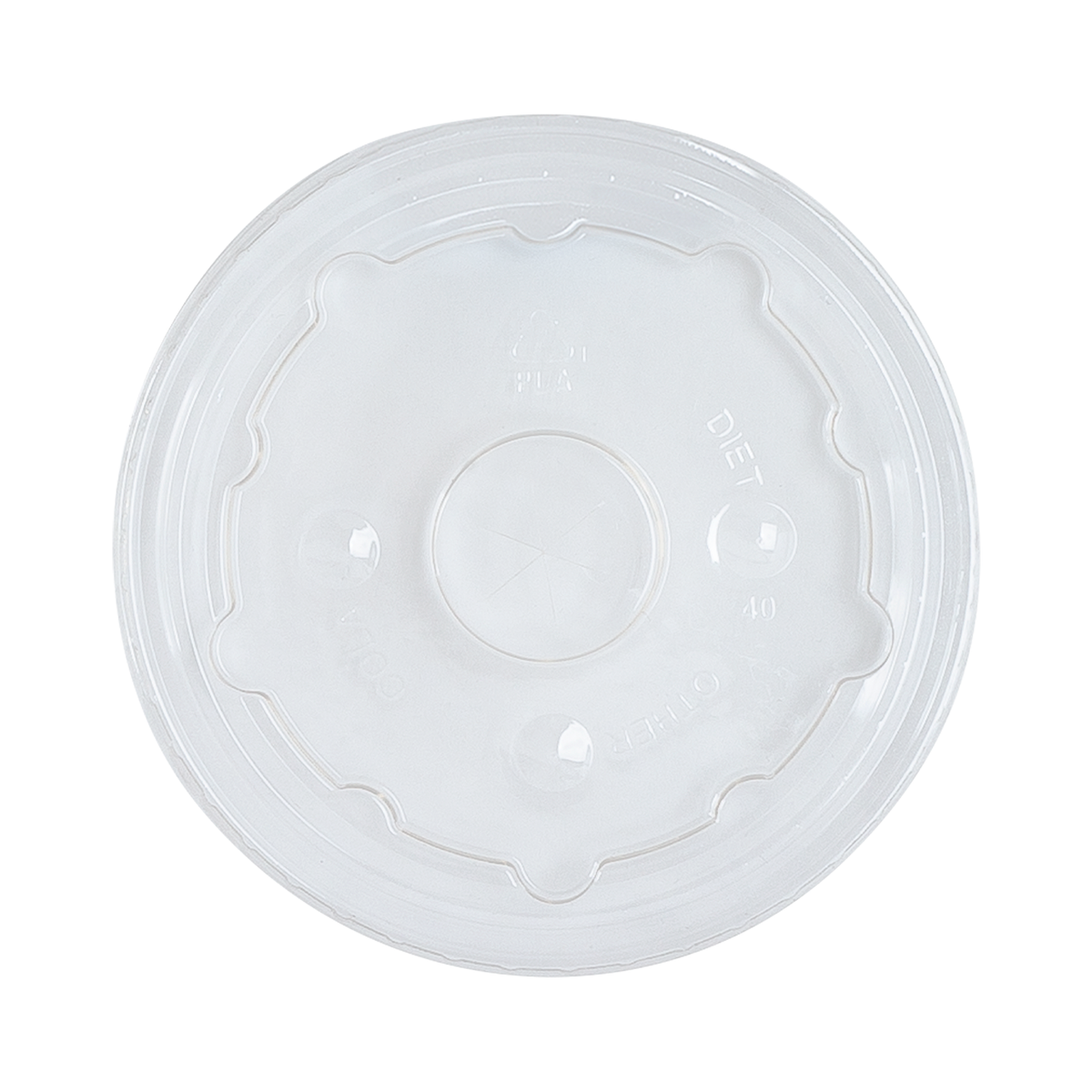 Karat Earth PLA Flat Lid for 44oz Paper Cold Cup (115mm) - 480 pcs