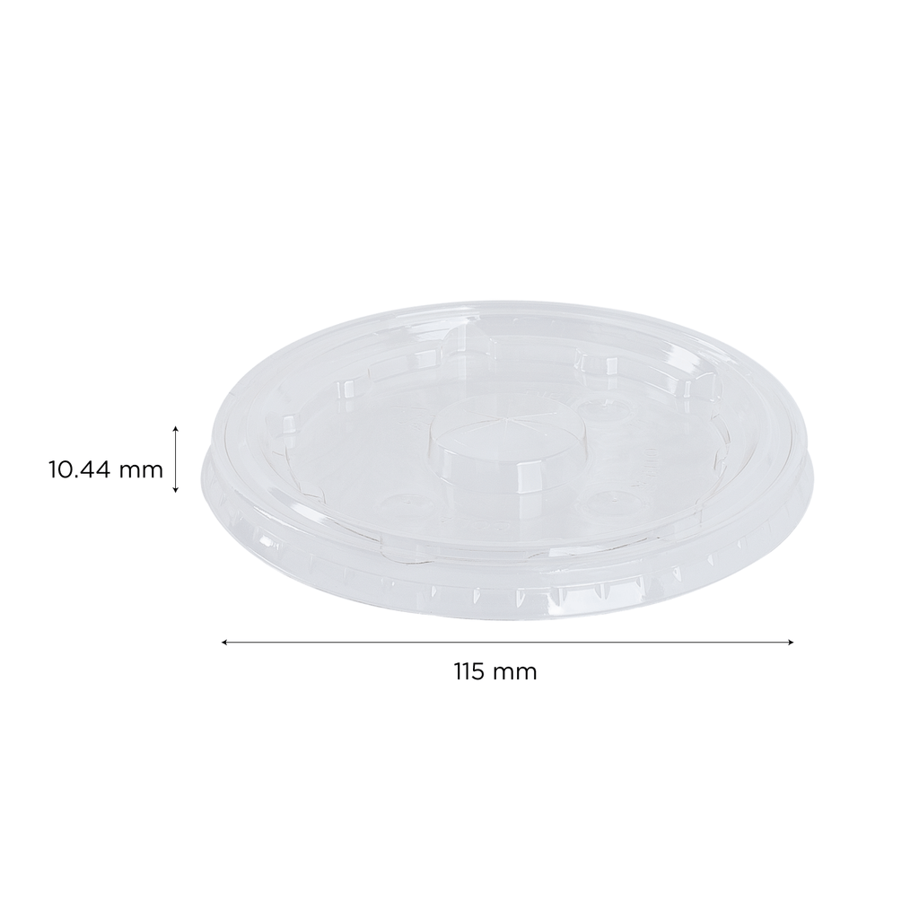 Karat Earth PLA Flat Lid for 44oz Paper Cold Cup (115mm) - 480 pcs