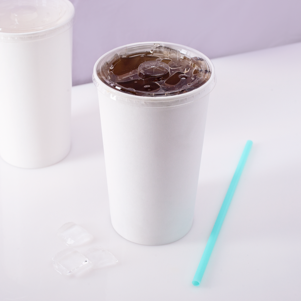 Karat Earth PLA Flat Lid for 44oz Paper Cold Cup (115mm) - 480 pcs