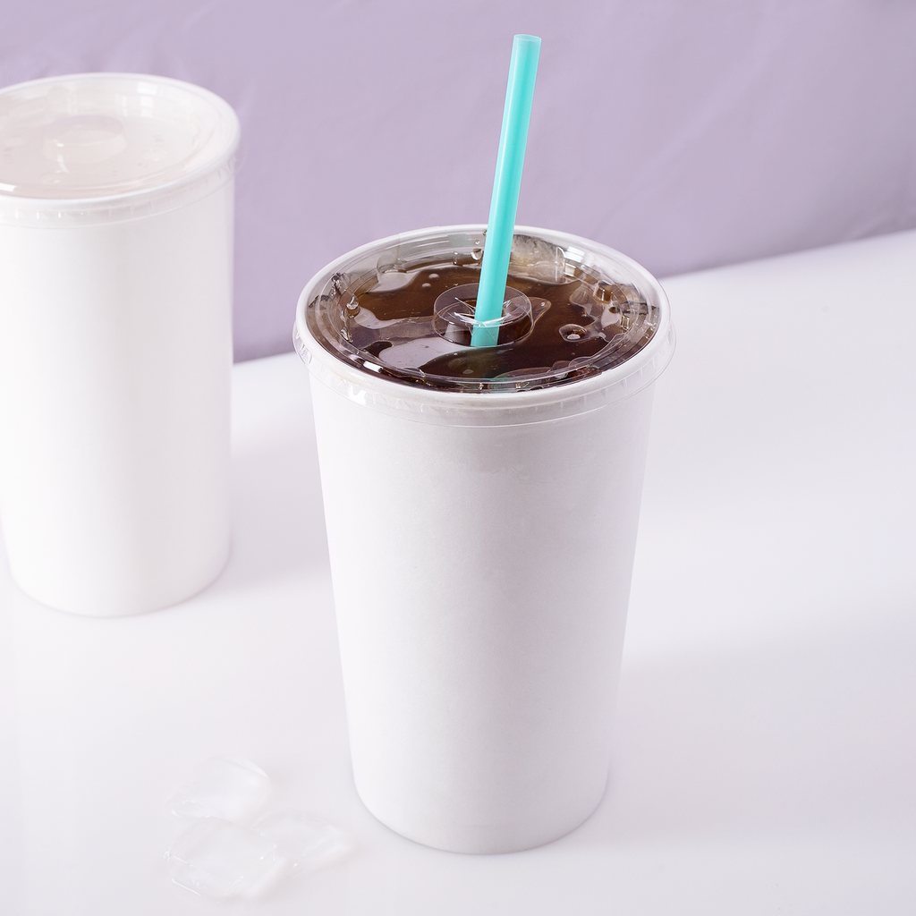Karat Earth PLA Flat Lid for 44oz Paper Cold Cup (115mm) - 480 pcs