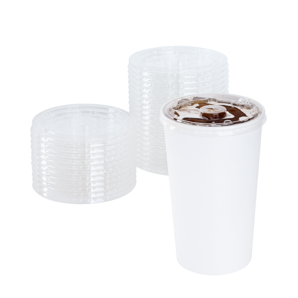 Karat Earth PLA Flat Lid for 44oz Paper Cold Cup (115mm) - 480 pcs