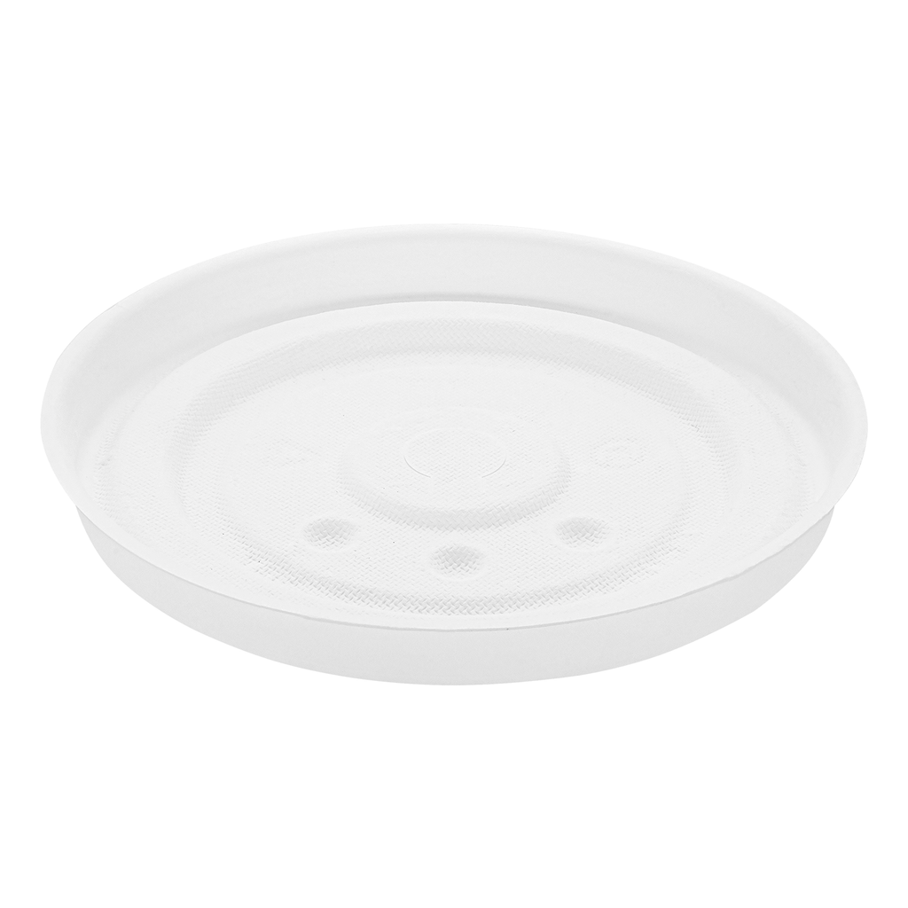 Karat Earth Compostable Fiber Paper Flat lid for 12-22 oz Paper Cold Cup (90mm) - 1,000 pcs
