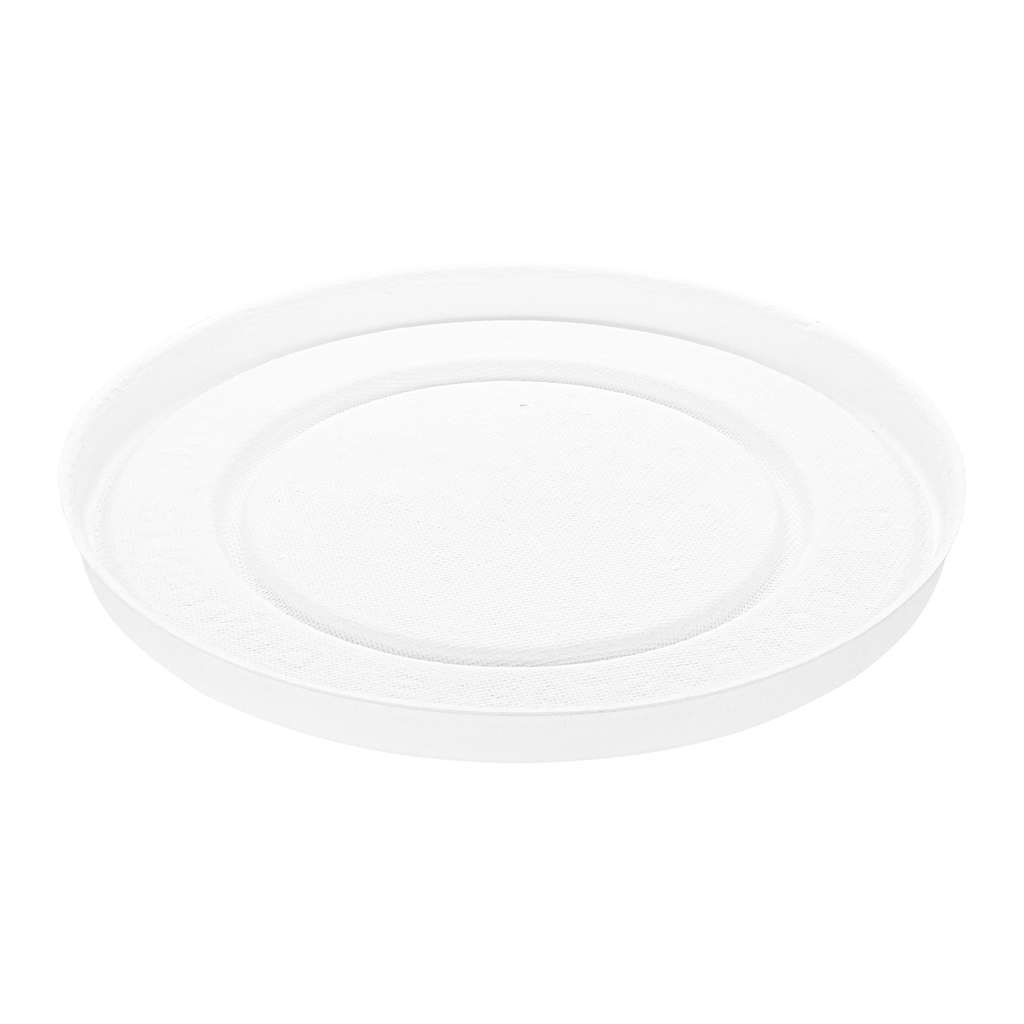 Karat Earth 127mm Compostable Fiber Paper Flat lid for 20 oz Paper Food Container - 600 pcs