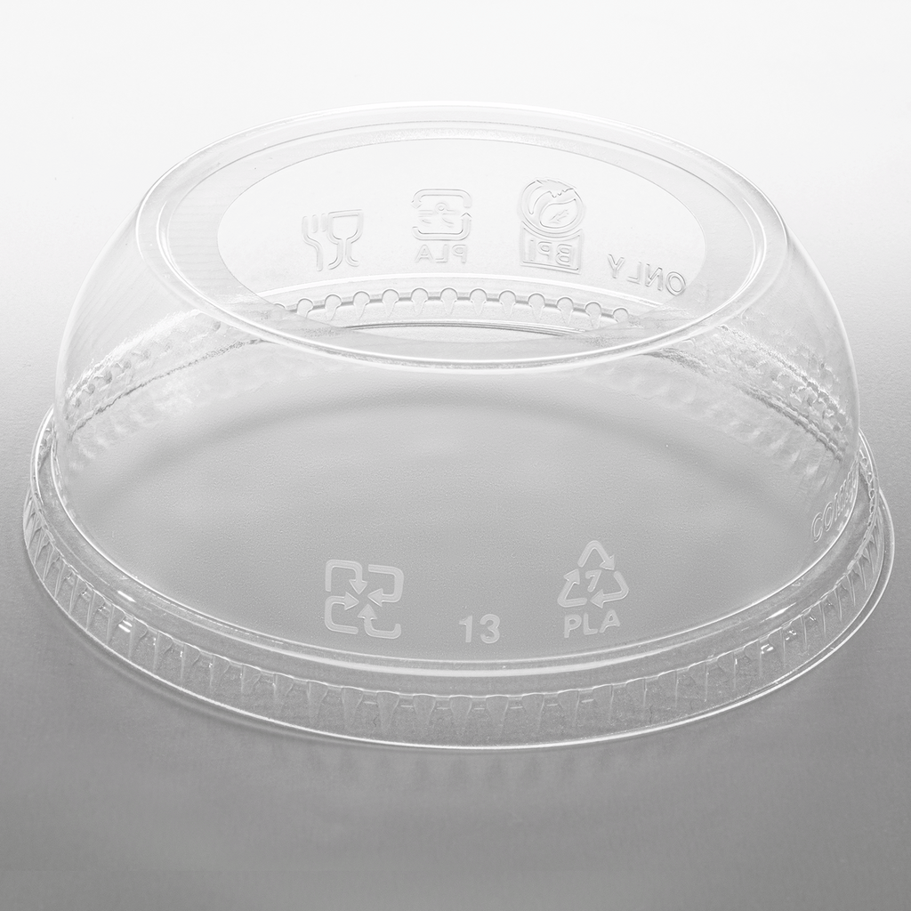 Karat Earth 98mm PLA Dome lids for 12-24 PLA cup, Wide opening - 1,000 pcs