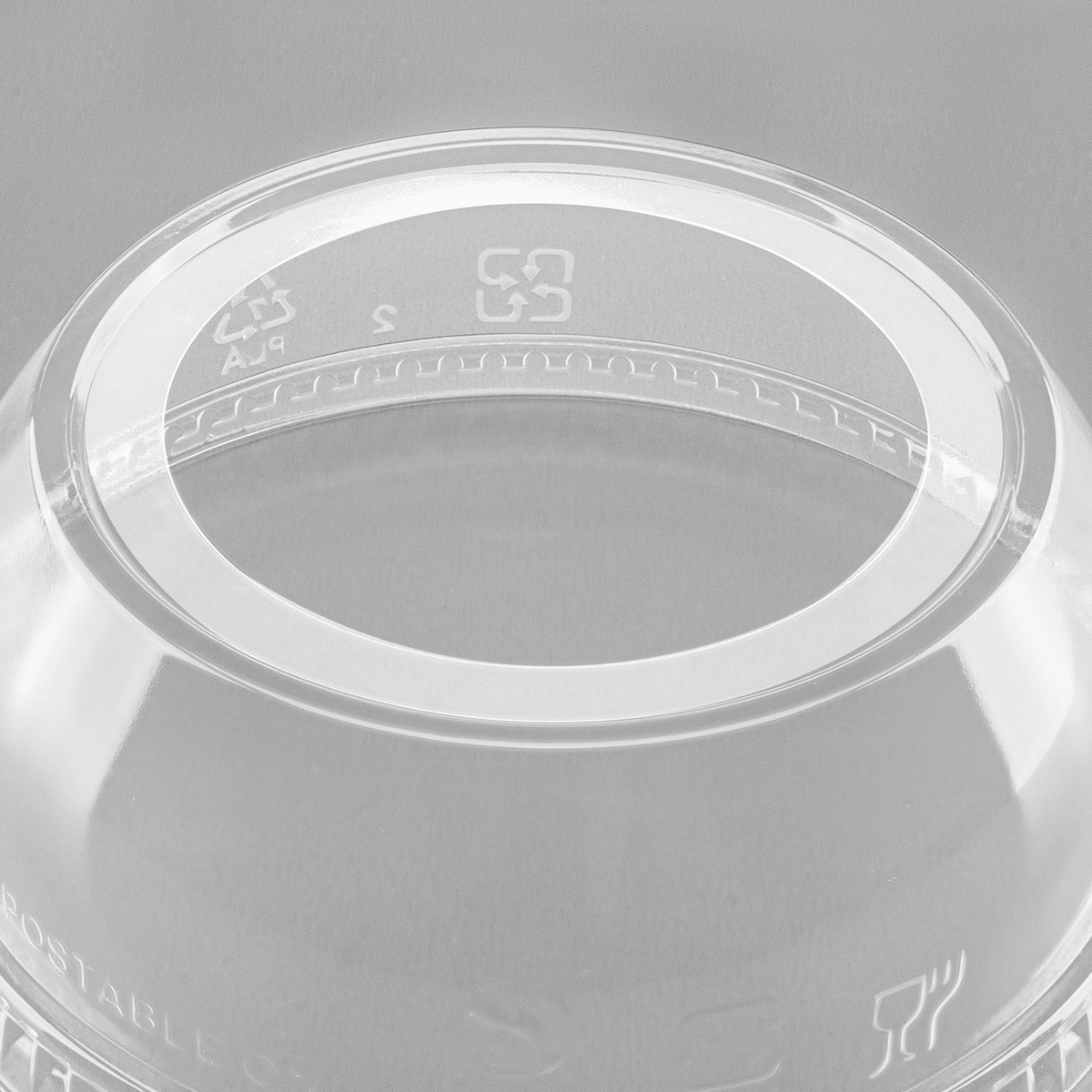 Karat Earth 98mm PLA Dome lids for 12-24 PLA cup, Wide opening - 1,000 pcs
