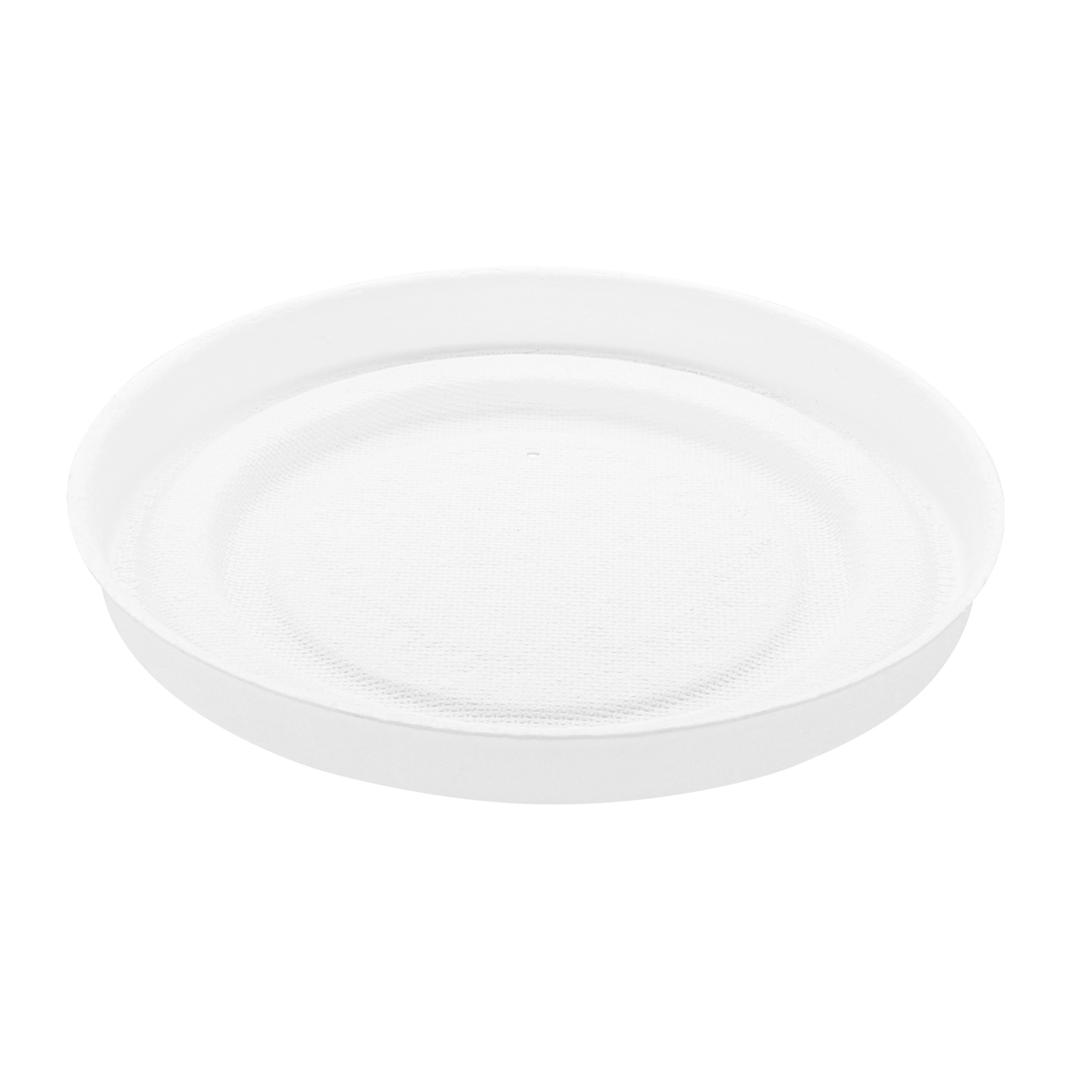 Karat Earth 90.8mm Compostable Fiber Paper Flat lid for 6-10oz Paper Food Container - 1,000 pcs