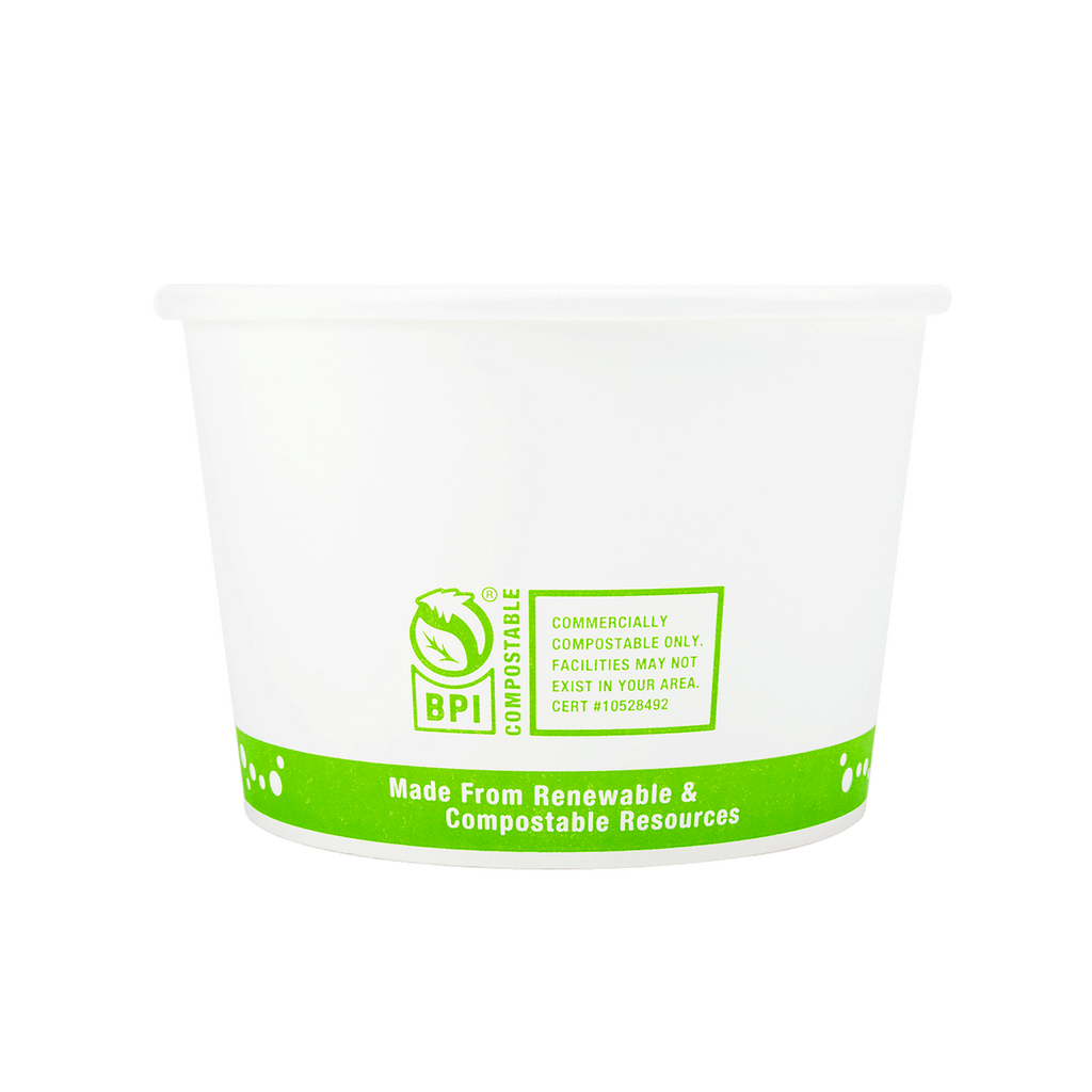 Karat Earth 16oz Eco-Friendly Paper Food Containers (114.6mm), Generic Print - 500 pcs