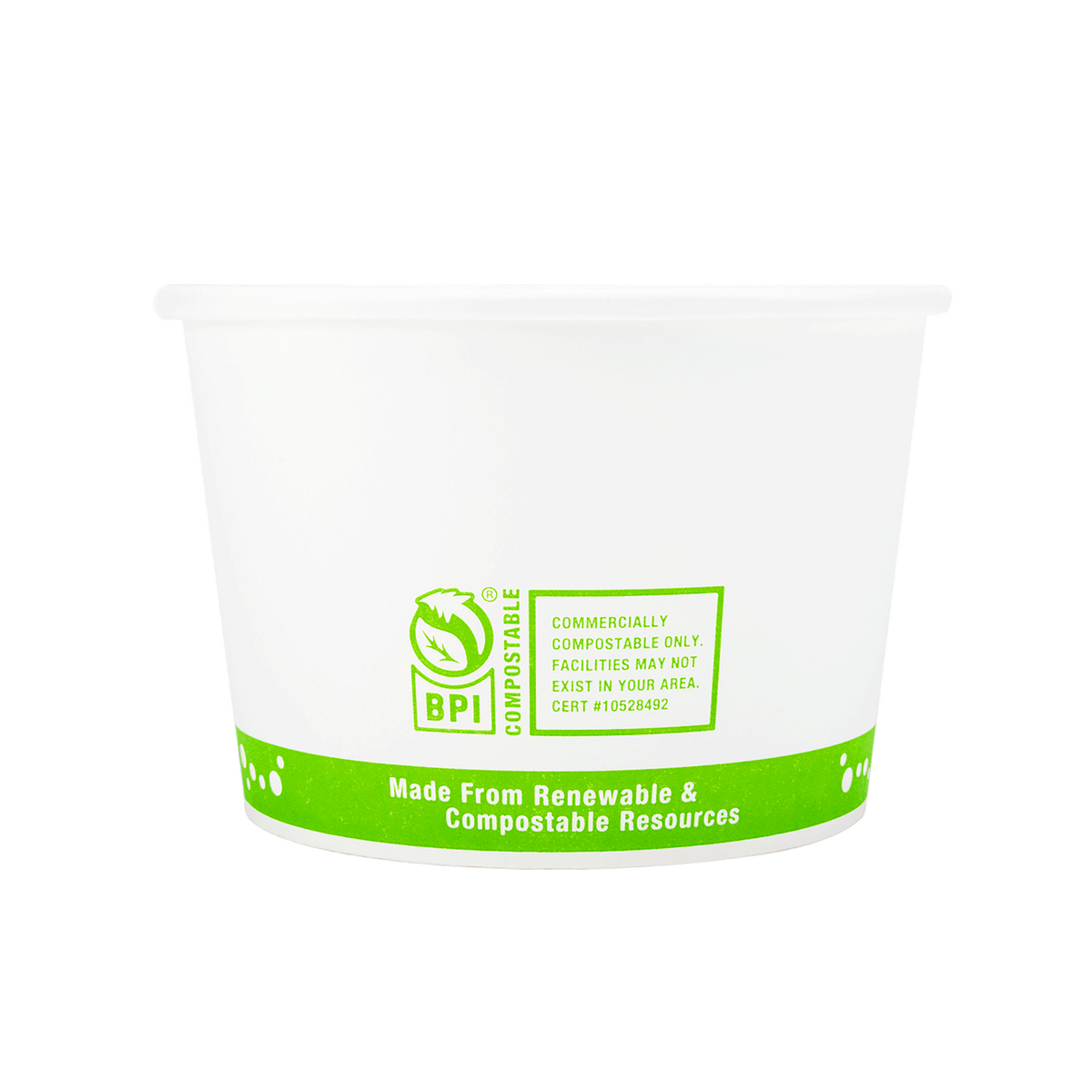 Karat Earth 16oz Eco-Friendly Paper Food Containers (114.6mm), Generic Print - 500 pcs