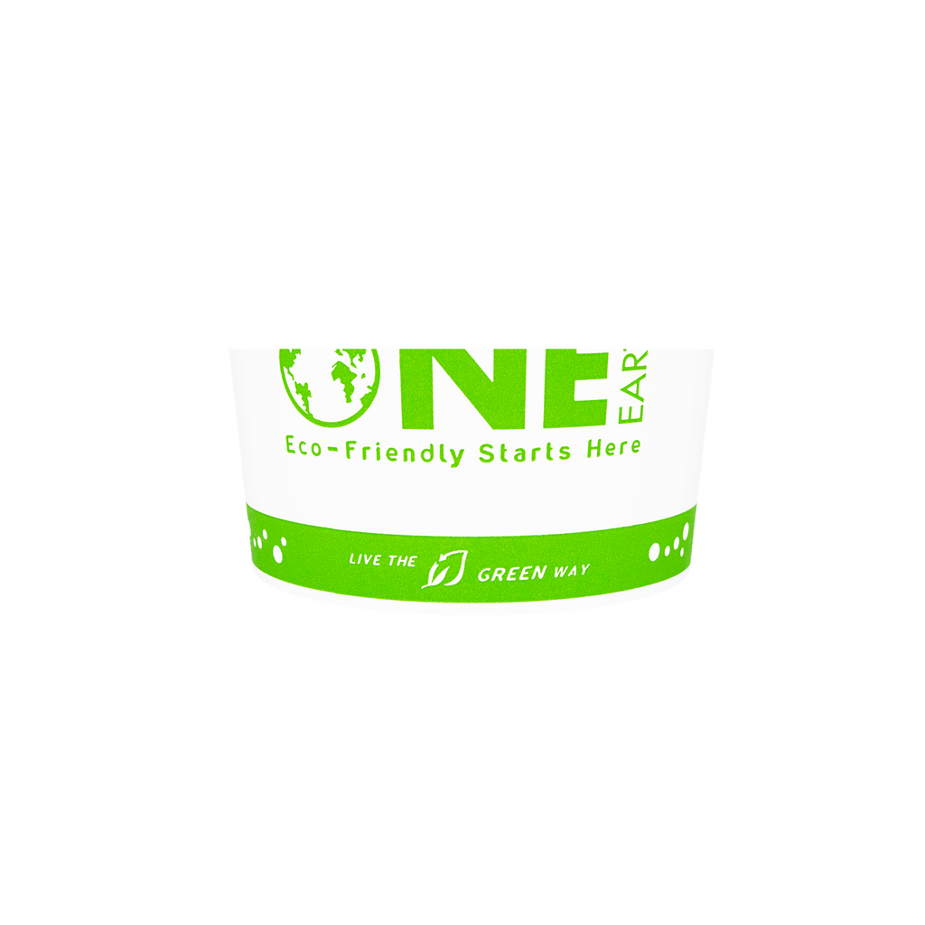 Karat Earth 8oz Eco-Friendly Paper Food Containers (90.8mm), Generic Print - 1,000 pcs