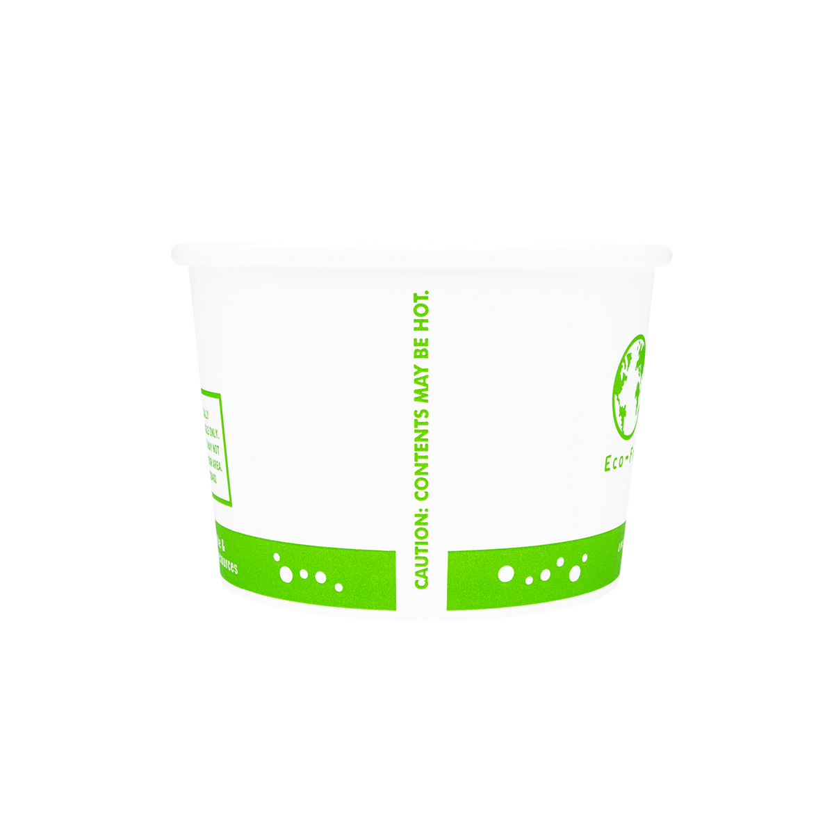 Karat Earth 8oz Eco-Friendly Paper Food Containers (90.8mm), Generic Print - 1,000 pcs