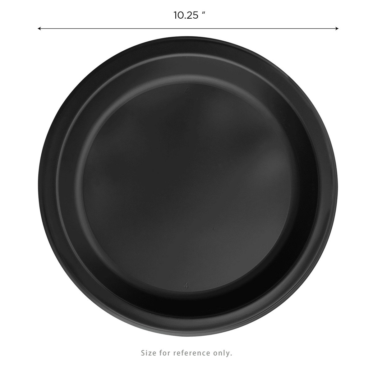 Karat Earth 10.25" Mineral Filled PP Round Plates, Black - 500 pcs