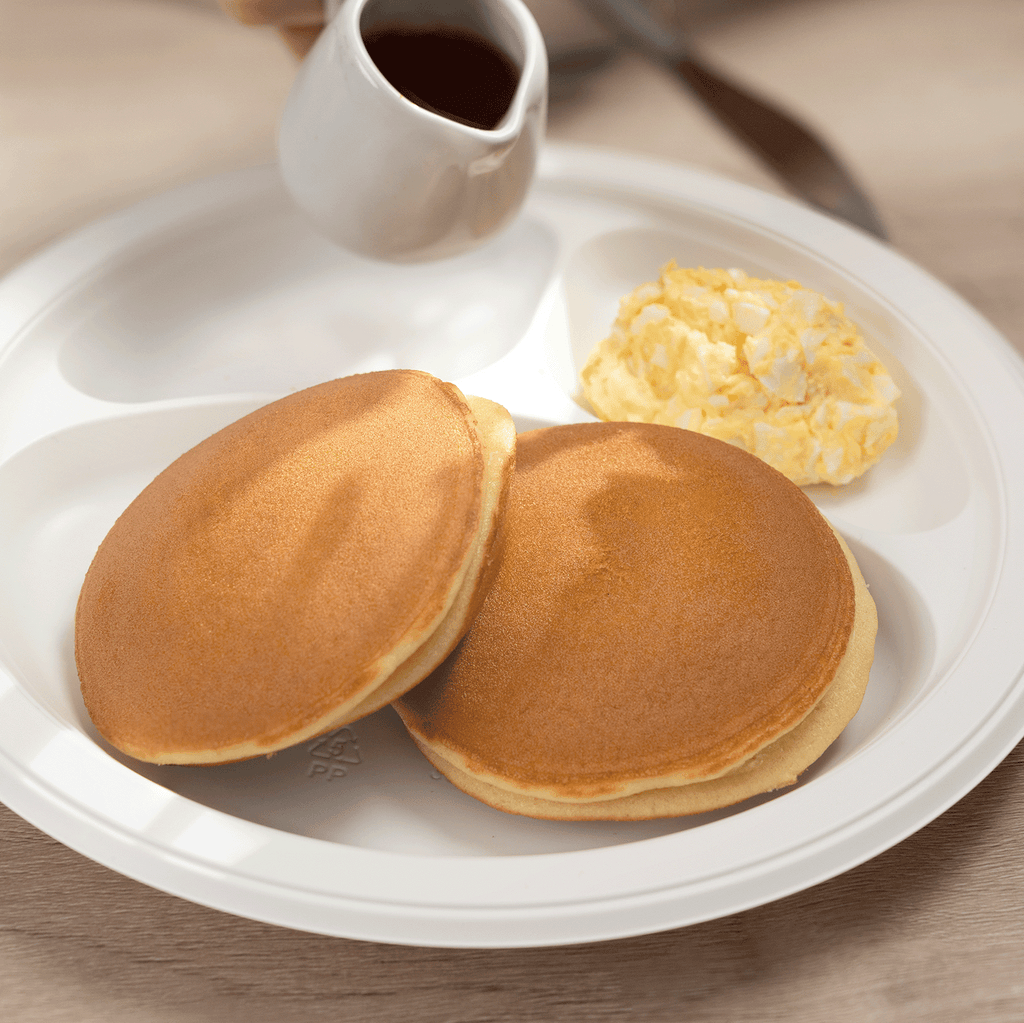 Karat Earth 3 Compartments, 10.25" Mineral Filled PP Round Plates, White - 500 pcs