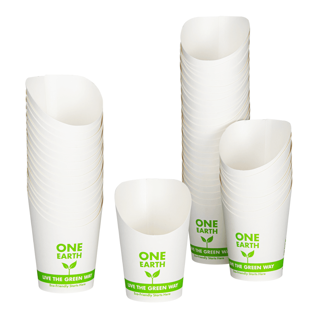 Karat Earth 5.5 oz ONE EARTH Eco-Friendly Paper Charcuterie Cups, Scoop Cups - 1,000 pcs