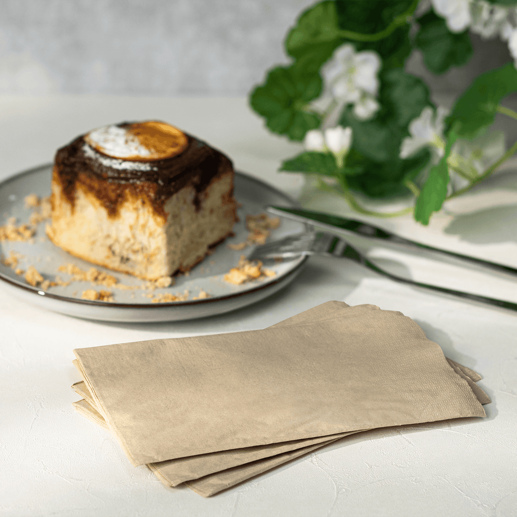 [3,000 ct] 15" x17" 2 Ply Dinner Napkins, Kraft
