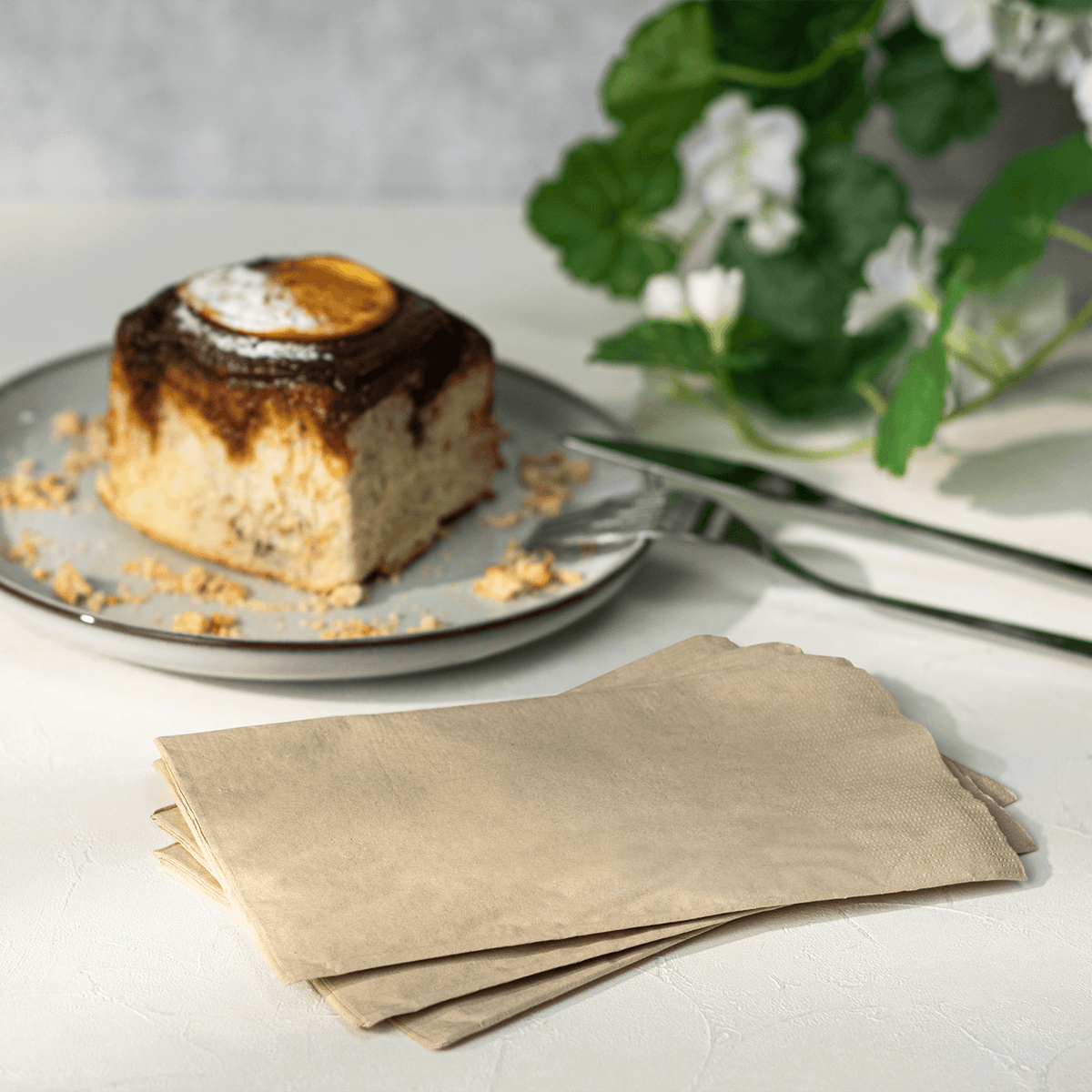 [3,000 ct] 15" x17" 2 Ply Dinner Napkins, Kraft