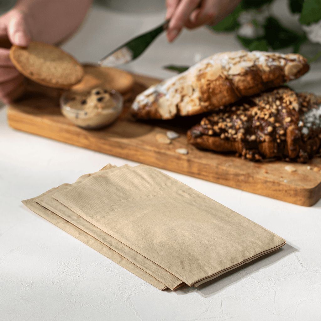 [3,000 ct] 15" x17" 2 Ply Dinner Napkins, Kraft