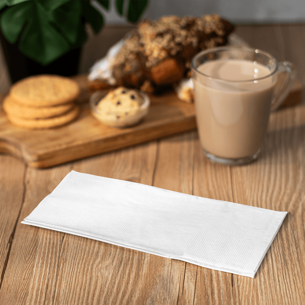 [2,000 ct] 17" x17" Premium Dinner Napkins, White