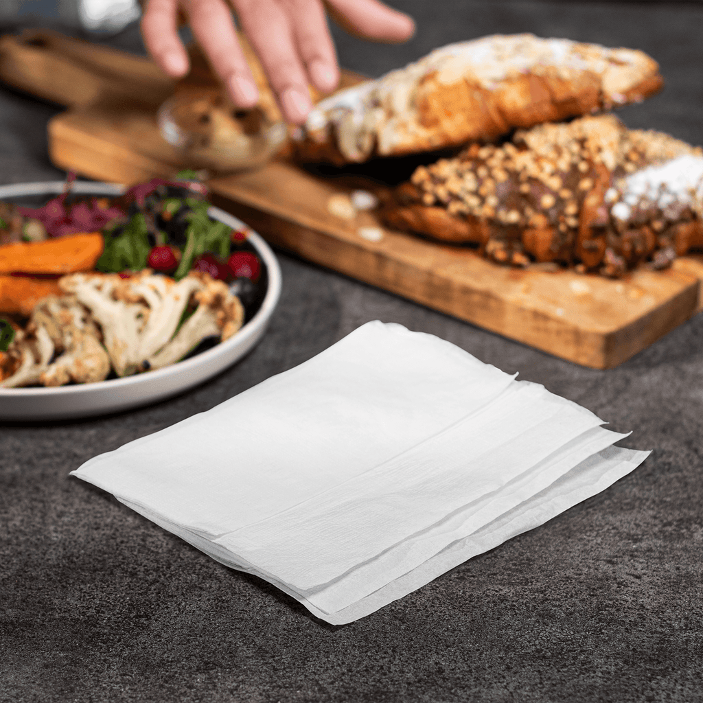 [6,000 ct] 12" x13" Off-Fold Napkins, White