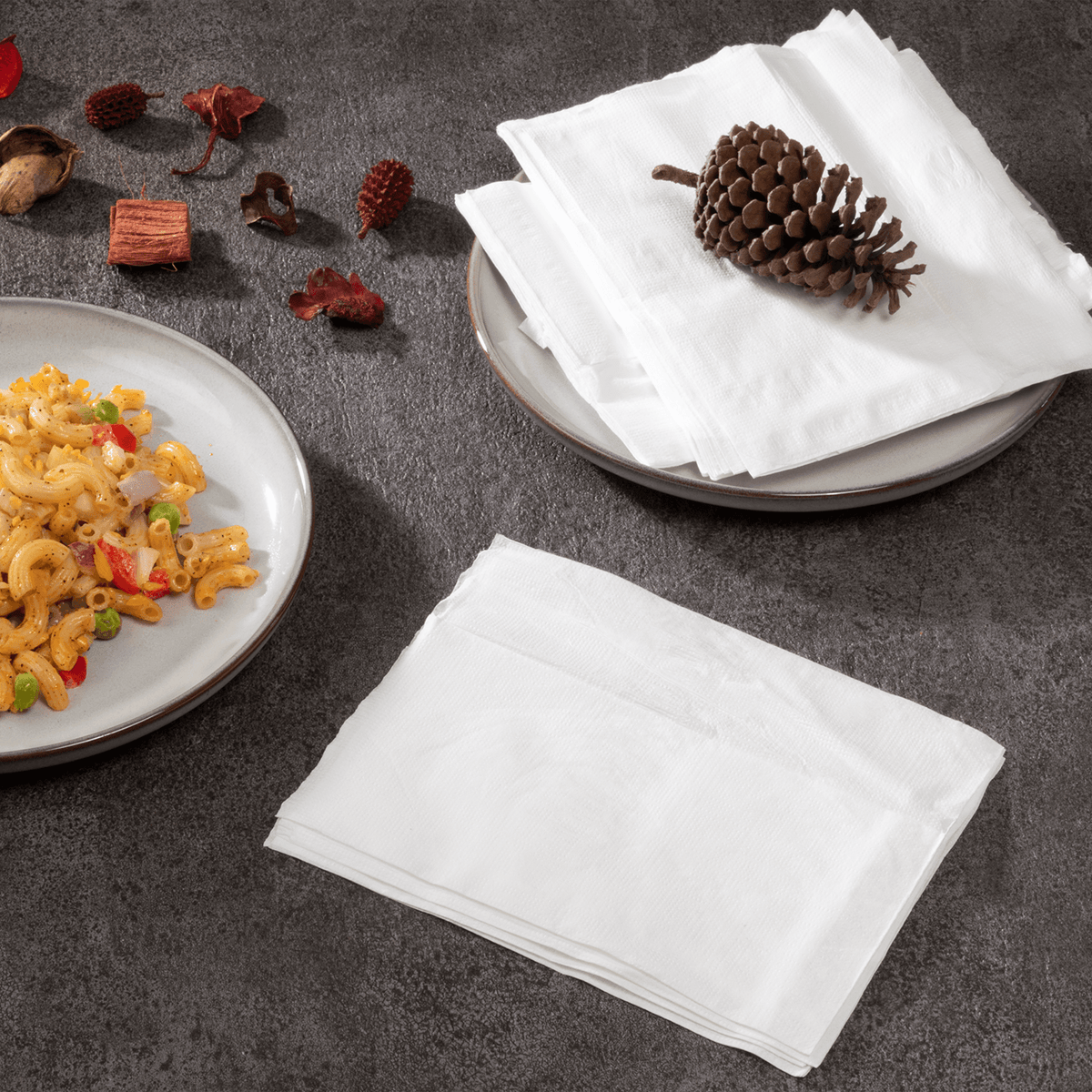 [6,000 ct] 12" x13" Off-Fold Napkins, White