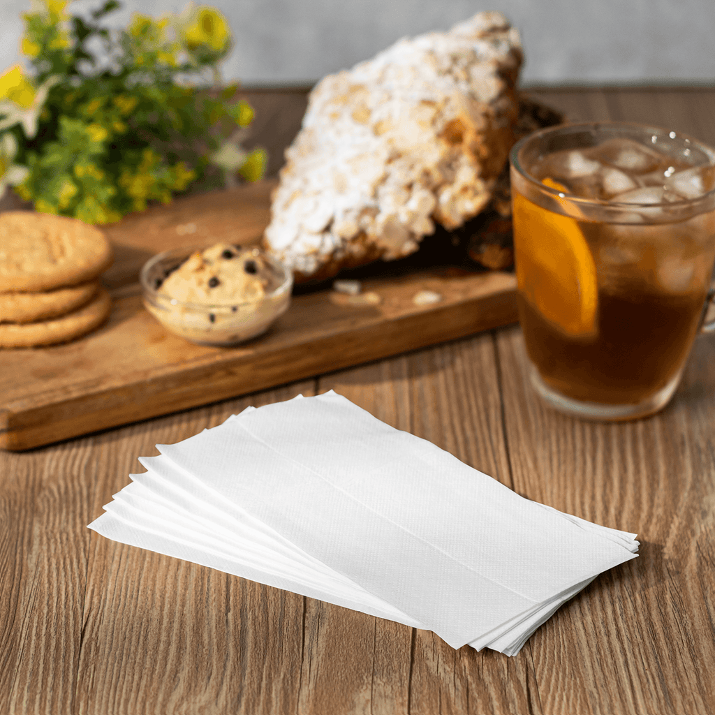 [10,000 ct] 13.5" x7" Tall Fold Dispenser Napkins, White