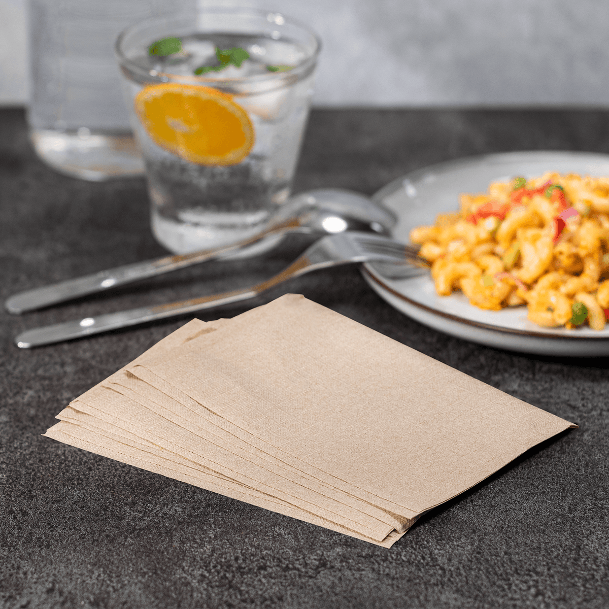 [6,000 ct] 8" x6.5" Interfold Dispense Napkins, Kraft