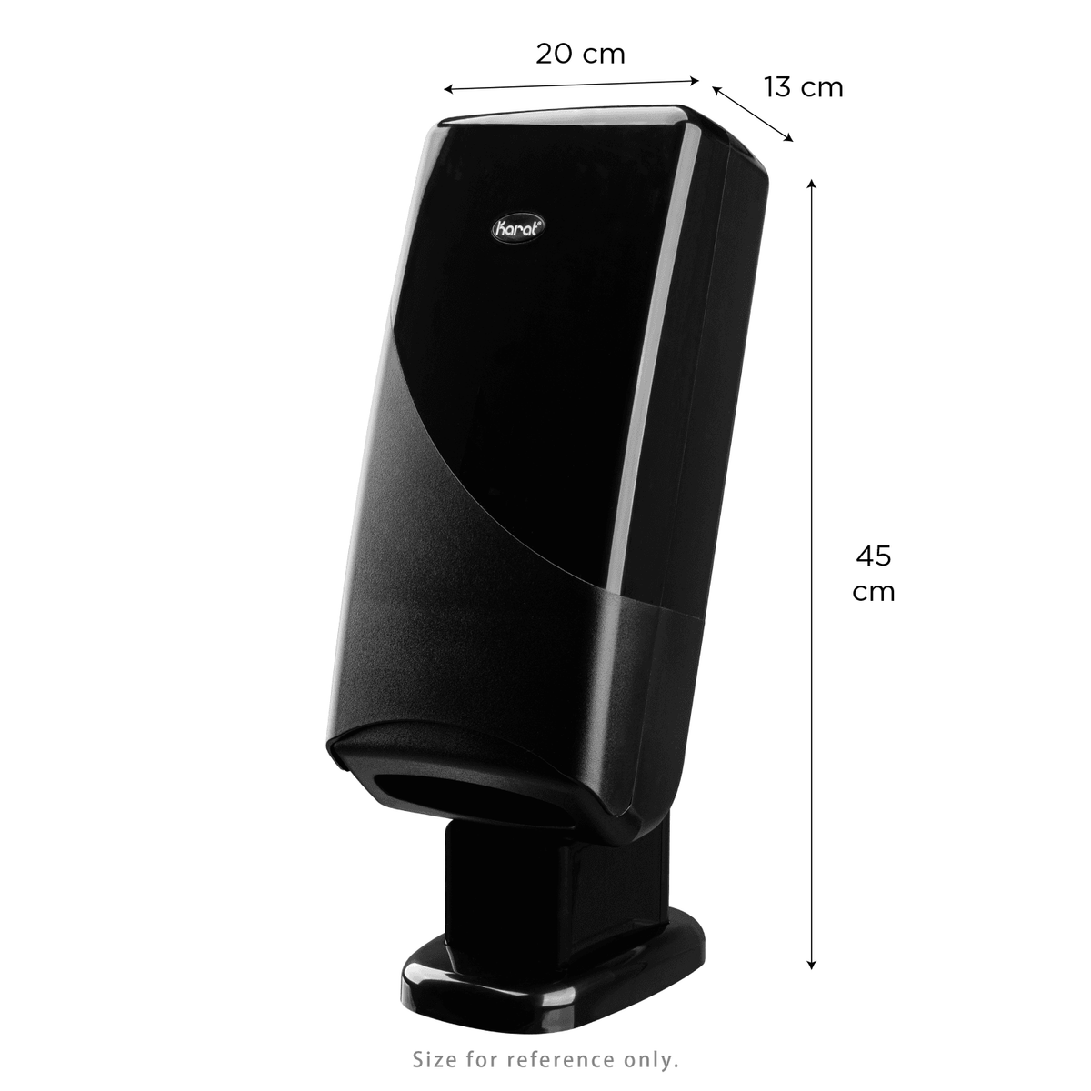 Interfold Dispenser for Dispense Nap, Stand/Tabletop, Black - 1 unit