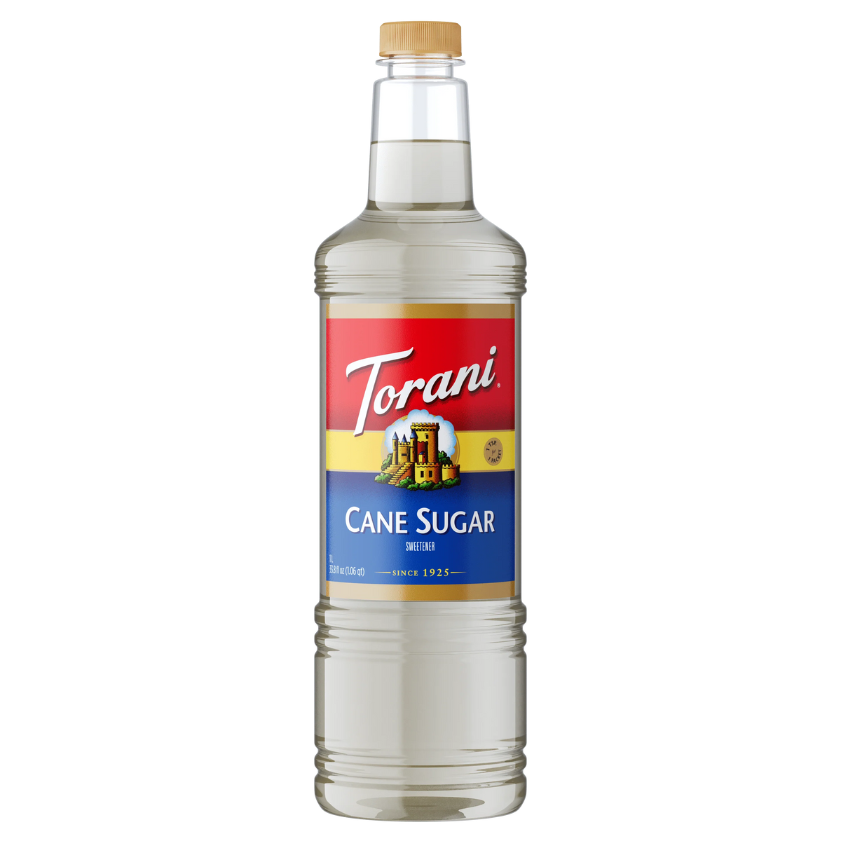 Torani Cane Sugar Sweetener Syrup - Bottle (1 L)