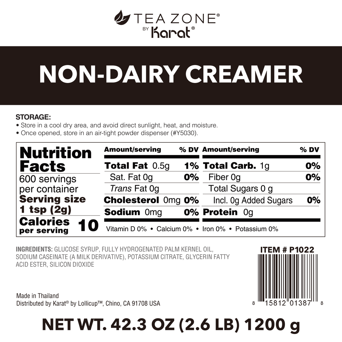 Non-Dairy Creamer - Bag (2.65 lbs)